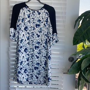 Blue floral dress